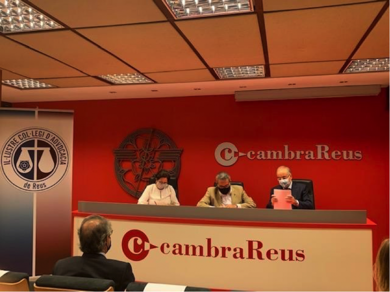 Conveni amb el Consolat de Mar i la Cambra de Comerç de Reus