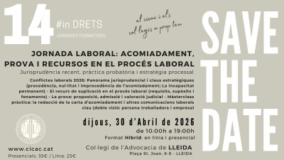 Formació 'En acció: acomiadament, prova i recursos en el procés laboral'